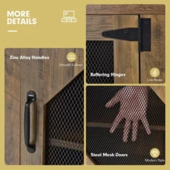 Costway TV Stand Entertainment Media Center For TVs Up To 65'' W/Steel Mesh Doors 18 Costway TV Stand Entertainment Media Center For TVs Up To 65'' W/Steel Mesh Doors -Costway GUEST c546cd0c 41b8 4d5f 8c25 8f1ea3f50ee6