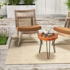 Costway Round End Table Accent Side Table Reclaimed Teak Wood Plant Stand Patio Rustic 15 Costway Round End Table Accent Side Table Reclaimed Teak Wood Plant Stand Patio Rustic -Costway GUEST c5d81d8a da33 462b b30a 1504bc81cfd0