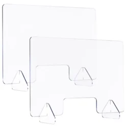 Costway 1/2PCS 24'' X 16'' Protective Plexiglass Sneeze Guard Acrylic Shield For Counter -Costway GUEST c5fbc9d8 3e8a 4c4a 9b52 4bc176726db3
