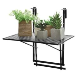 Costway Folding Hanging Table Adjustable Balcony Railing Table Patio Deck Black 19 Costway Folding Hanging Table Adjustable Balcony Railing Table Patio Deck Black -Costway GUEST c649a554 6c87 4c64 9651 0049e682f3f7
