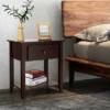 Costway 2PCS Nightstand Sofa End Side Table W/ Storage Drawer Bottom Shelf Espresso -Costway GUEST c684ea3d 5c2b 45c0 bc25 778325403d69