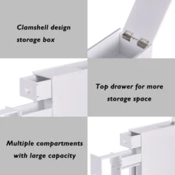 Narrow Wood Floor Bathroom Storage Cabinet Holder Organizer -Costway GUEST c6d560c3 723e 4d9d a17a 3d1ed9f82e96