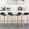 Costway Modern Set Of 4 Barstools 30inch Pub Chairs W/Low Back & Metal Legs Black 1 Costway Modern Set Of 4 Barstools 30inch Pub Chairs W/Low Back & Metal Legs Black -Costway GUEST c83f3af5 bd24 49ae 9272 efdb2e3658af