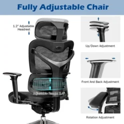 Costway Ergonomic Mesh Office Chair Adjustable High Back Chair W/ Lumbar Support -Costway GUEST c898e7f7 345c 4281 a8c5 f43d178ac19c