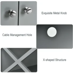 Costway Free Standing TV Cabinet Wooden Console TV Media Entertainment -Costway GUEST c91289b1 99e8 4e1e 949f 66a8fff097e3