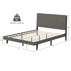 Costway Upholstered Tufted Bed Wood Platform Mattress Foundation Headboard Queen -Costway GUEST c9bc54bc dd10 457e b8b9 b799856f6fdf