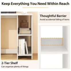 Costway 31.5'' Small Computer Desk Home Office Study Writing Desk With 2 Compartments -Costway GUEST ca0089dc 2ebf 4e7b 89dd 549ab3c50e16