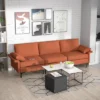 Costway Modern Modular Fabric 3-Seat Sofa Couch W/ Socket USB Ports & Metal Legs RedGreen 2 Costway Modern Modular Fabric 3-Seat Sofa Couch W/ Socket USB Ports & Metal Legs RedGreen -Costway GUEST ca87fd32 f4d7 42a7 a769 3bdf4a50f7f9