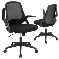 Costway Mesh Office Chair Adjustable Rolling Computer Desk Chair W/Flip-up Armrest WhiteBlack 22 Costway Mesh Office Chair Adjustable Rolling Computer Desk Chair W/Flip-up Armrest WhiteBlack -Costway GUEST ca89e295 3f54 4ecf 91ee 7fb4bbc4a05f