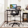 Costway Mesh Drafting Chair Office Chair W/Adjustable Armrests & Foot-Ring 1 Costway Mesh Drafting Chair Office Chair W/Adjustable Armrests & Foot-Ring -Costway GUEST cabebc8c 1c46 4f95 9cda 77c2dbcb646c