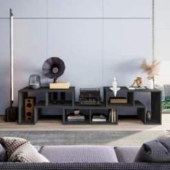 Costway 3 Pcs TV Stand For TV's Up To 65'' Console Entertainment Center Bookcase Shelves -Costway GUEST cb7e285c 1997 40e7 8965 6da2cd518ee3