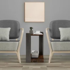 Costway 2 Tier Sofa Side End Table W/Storage Shelf For Small Spaces Living Room Bedroom -Costway GUEST cc0b0c0e 0a8c 4f7c b2b5 3b9bd035d65f 1