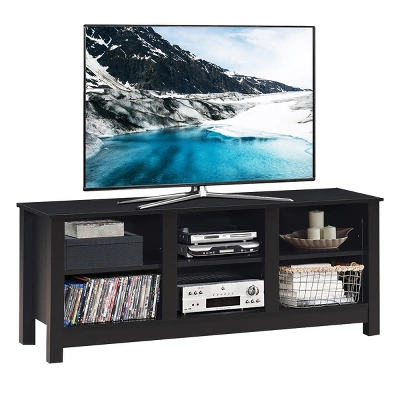 Costway TV Stand Cabinet For TV's Up To 60'' Entertainment Center W/Storage Shelves BlackBrown 12 Costway TV Stand Cabinet For TV's Up To 60'' Entertainment Center W/Storage Shelves BlackBrown - Image 10