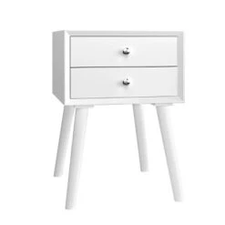 Costway End Table W/Drawers And Storage Wooden Mid-Century Accent Side Table Multipurpose For Bedroom, Living Room Home Furniture Nightstand -Costway GUEST cca79765 0e1a 4160 a41d 700faeac3eca