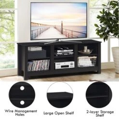 Costway TV Stand Cabinet For TV's Up To 60'' Entertainment Center W/Storage Shelves BlackBrown 18 Costway TV Stand Cabinet For TV's Up To 60'' Entertainment Center W/Storage Shelves BlackBrown -Costway GUEST cca9a834 9dec 4fa0 8038 3009e397a900