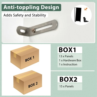 Costway 3-Door 71'' Kitchen Buffet Pantry Storage Cabinet W/Hutch Adjustable Shelf White 8 Costway 3-Door 71'' Kitchen Buffet Pantry Storage Cabinet W/Hutch Adjustable Shelf White - Image 6