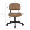 Costway PU Leather Office Chair Adjustable Swivel Task Chair W/ Backrest -Costway GUEST ce0505bb 01d3 4f98 9f19 b71bb41e9e6f