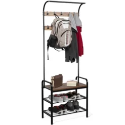 Costway Industrial Coat Rack Shoe Bench Hall Tree Entryway Storage Shelf With 9 Hooks 17 Costway Industrial Coat Rack Shoe Bench Hall Tree Entryway Storage Shelf With 9 Hooks -Costway GUEST cf701509 ce3f 4e18 a4c1 8ddaf17cb5d4