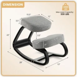 Costway Rocking Kneeling Chair Ergonomic Posture Correcting Back Pain Padded Cushion 13 Costway Rocking Kneeling Chair Ergonomic Posture Correcting Back Pain Padded Cushion -Costway GUEST d09b8037 9fa4 4b8c bd55 5f7ed757c5ae