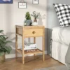Costway Bamboo Nightstand Natural Side End Table W/Drawer For Living Room Bedroom -Costway GUEST d1cc05c9 1026 4ddc ae21 00648a72f405