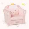 Costway Kids Lamb Sofa Children Armrest Couch Upholstered Chair Toddler Furniture Gift
