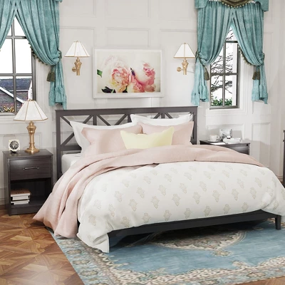 Costway Nightstand With Drawer Storage Shelf Wooden End Side Table Bedroom Brown / Black / Natural 11 Costway Nightstand With Drawer Storage Shelf Wooden End Side Table Bedroom Brown / Black / Natural - Image 9