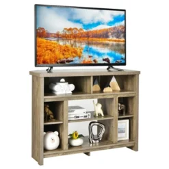 Costway Corner TV Stand Entertainment Console Center W/Adjustable Shelves -Costway GUEST d3c5d94a 976f 4bed ba33 746589fc70ce
