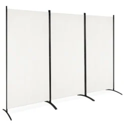 Costway 3-Panel Room Divider Folding Privacy Partition Screen For Office Room WhiteBlackBrown -Costway GUEST d432e60f 948c 410a a7dc 3a854a05b9cf