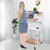 Costway Height Adjustable Computer Standing Desk W/wheels & Footrest -Costway GUEST d58ad7ea 06dc 430b 9cb4 cab373fa12c7