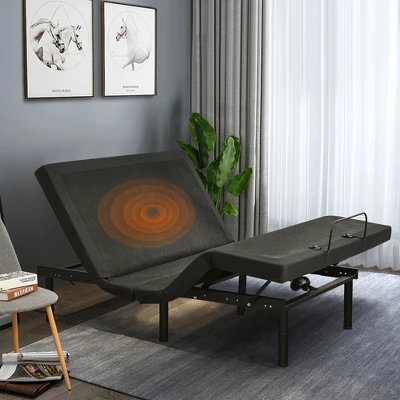 Costway Adjustable Bed Base Electric Bed Frame With Massage Remote Control Queen 3 Costway Adjustable Bed Base Electric Bed Frame With Massage Remote Control Queen