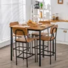 Costway 5-Piece Industrial Dining Table Set W/ Counter Height Table & 4 Bar Stools -Costway GUEST d621a0ef 544a 4ce8 92e1 29b6a64670cc