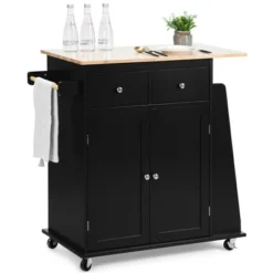 Costway Rolling Kitchen Island Utility Trolley Cabinet Storage Spice Towel Rack -Costway GUEST d6d40cb8 7a32 4109 99dd bb96c6585bed