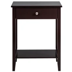 Costway Nightstand End Table Storage Display Bedroom Furniture Drawer Shelf Beside WhiteBrownGrey -Costway GUEST d7e0b223 0dc5 4e98 a164 382ff4eec1ed