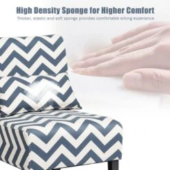 Costway Armless Accent Leisure Chair With Lumbar Pillow -Costway GUEST d85538c4 cb83 4e30 9d6e 9e8a3d685aa3