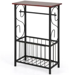 Costway 1PC2 PCS Side Sofa Narrow Table W/ Removable Paper Holder For Living Room Toilet -Costway GUEST d8fcb68b 45bb 41a8 823e 74ede2d39ae5