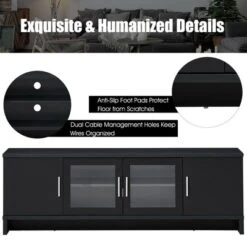 Costway TV Stand Media Entertainment Center For TV's Up To 70'' W/ Storage Cabinet -Costway GUEST d93c22fe 7757 448d a3ac 24363437b41c