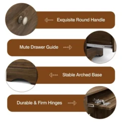 Costway Vintage Computer Desk Home Office Study Table Spacious Workstation W/ 3 Drawers 16 Costway Vintage Computer Desk Home Office Study Table Spacious Workstation W/ 3 Drawers -Costway GUEST d96589c3 59b1 473b 90ca bb6ee54cb86b