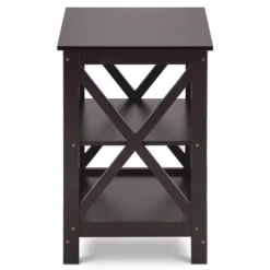 Costway 3-Tier Nightstand End Table Storage Display Shelf Living Room Furniture Espresso NEW -Costway GUEST d9e79c83 e88a 4400 ba3d 81d0ef2d9223