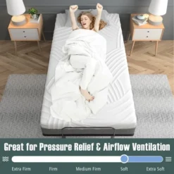 Costway 8 Inch Twin XL Bed Mattress Gel Memory Foam Convoluted Foam For Adjustable Bed -Costway GUEST d9f5123f 13e3 4a25 86ac 2c0e9c09b921