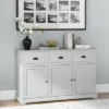 Costway 3 Drawers Sideboard Buffet Cabinet Console Table Kitchen Storage Cupboard Gray -Costway GUEST da85ee3c 2526 46f2 803d c0ffeb55357c