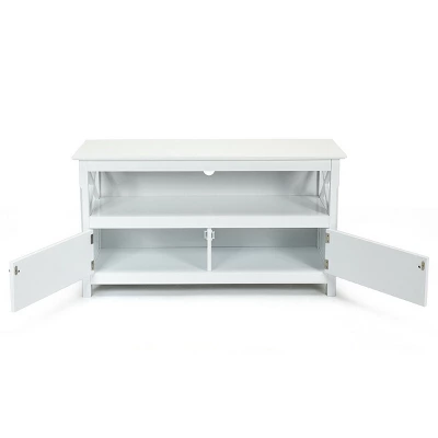 Costway Modern Free Standing TV Cabinet Wooden Console Media Entertainment Center 9 Costway Modern Free Standing TV Cabinet Wooden Console Media Entertainment Center - Image 7