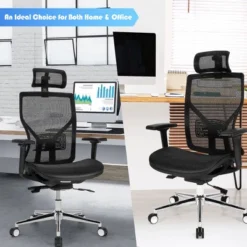 Costway Ergonomic Office Chair High-Back Mesh Chair W/Adjustable Lumbar Support -Costway GUEST dc94b062 04f4 4279 bc32 ced86d529254