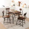 Costway Dining Table Set 5-Piece Kitchen Dining Table Set Rectangula For 5 W/Metal Frame -Costway GUEST dcf8e6c7 d2b8 470e bf65 d3185584013b