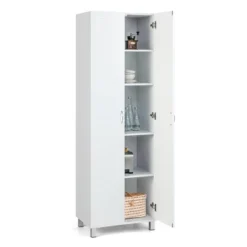 Costway 73.5''Double Door Tall Pantry Cabinet Freestanding Versatile Storage Organizer 17 Costway 73.5''Double Door Tall Pantry Cabinet Freestanding Versatile Storage Organizer -Costway GUEST dd0f9432 a11e 4ded ac0f d7af534f8047