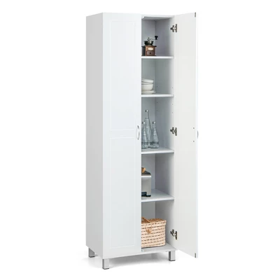 Costway 73.5''Double Door Tall Pantry Cabinet Freestanding Versatile Storage Organizer 10 Costway 73.5''Double Door Tall Pantry Cabinet Freestanding Versatile Storage Organizer - Image 8