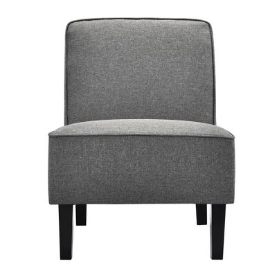 Costway Accent Chair Armless Fabric Sofa Living Room Furniture Gray 10 Costway Accent Chair Armless Fabric Sofa Living Room Furniture Gray - Image 8