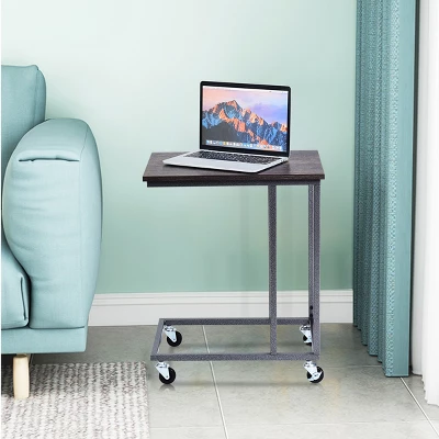 Costway Laptop Holder Sofa Side End MobileTable Multiple Stand Desk Notebook Beside Grey 3 Costway Laptop Holder Sofa Side End MobileTable Multiple Stand Desk Notebook Beside Grey