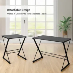 Costway 58'' X 44'' L-Shaped Computer Gaming Desk W/ Monitor Stand & Host Tray Home Office 19 Costway 58'' X 44'' L-Shaped Computer Gaming Desk W/ Monitor Stand & Host Tray Home Office -Costway GUEST ddf0f71b 0918 4952 a6ff 55da21ade086