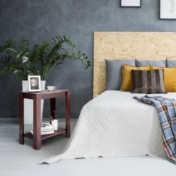 Costway Chair Side Table Coffee Sofa Wooden End Shelf Living Room Furniture Espresso -Costway GUEST de0e23b1 bf90 47c9 bb74 f8adf6e2793b