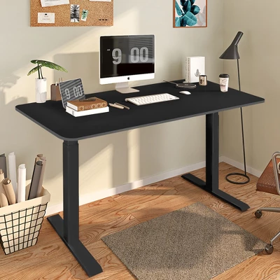 Costway 55'' One-Piece Universal Tabletop For Standard & Sit To Stand Desk Frame 4 Costway 55'' One-Piece Universal Tabletop For Standard & Sit To Stand Desk Frame - Image 2